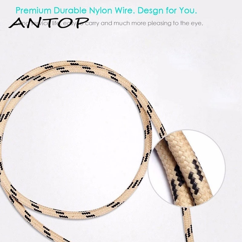 Micro Usb Cable Nylon Braided Data Sync Cord Charger Cables Samsung Huawei ANTOP