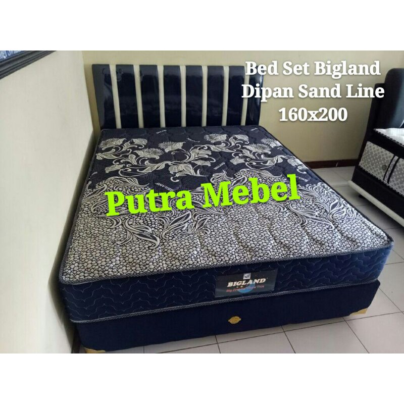 SATU SET SPRINGBED BIGLAND DIPAN SAND LINE