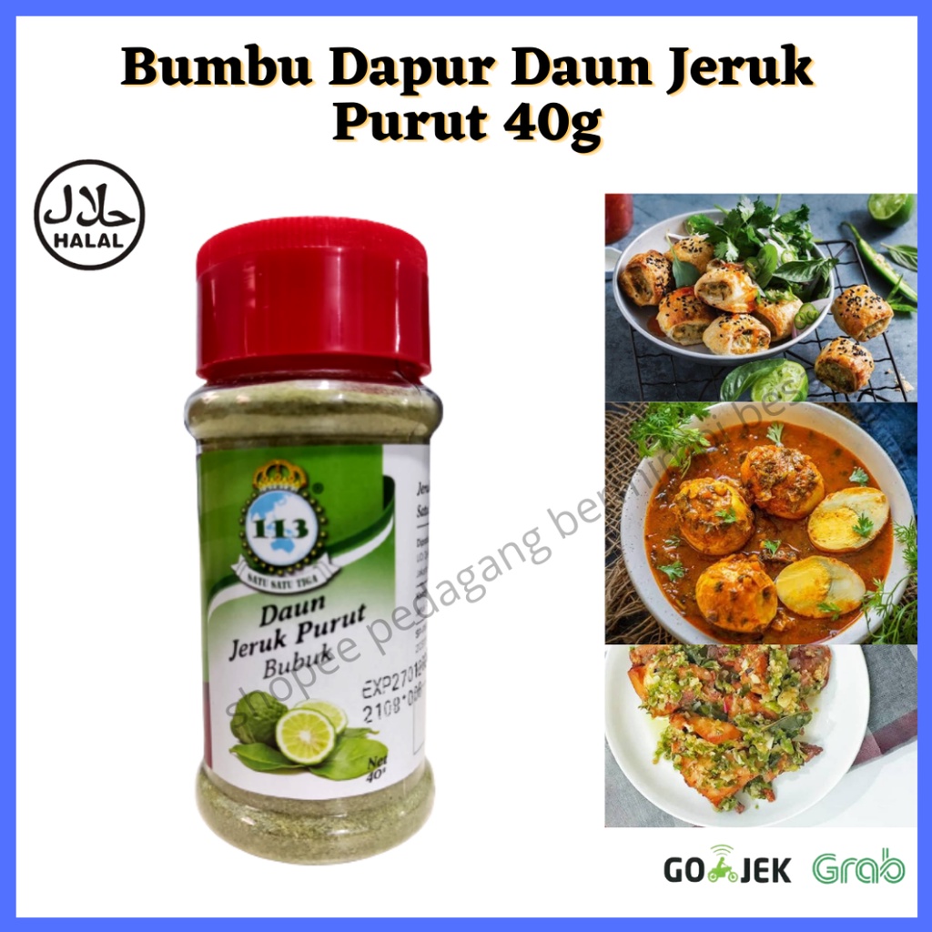 

113 Daun Jeruk Purut 40g/ Bumbu Dapur / Penyedap Rasa/ Rempah Rempah/ Bumbu Masak