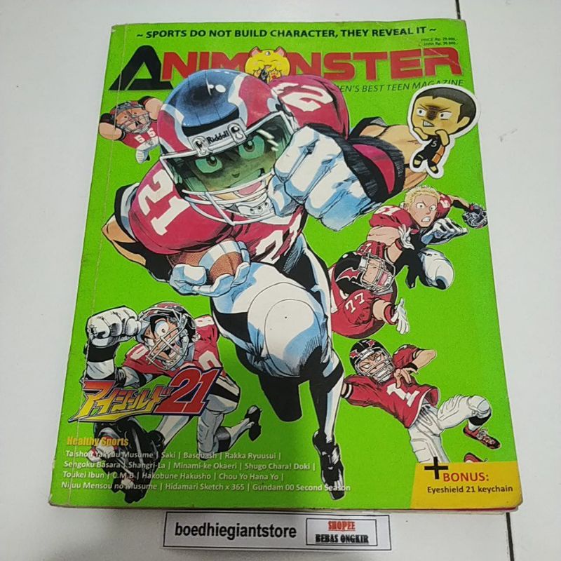 Komik Eyeshield 21 1-37 Tamat, kolpri + BONUS Animonster edisi Eyeshield
