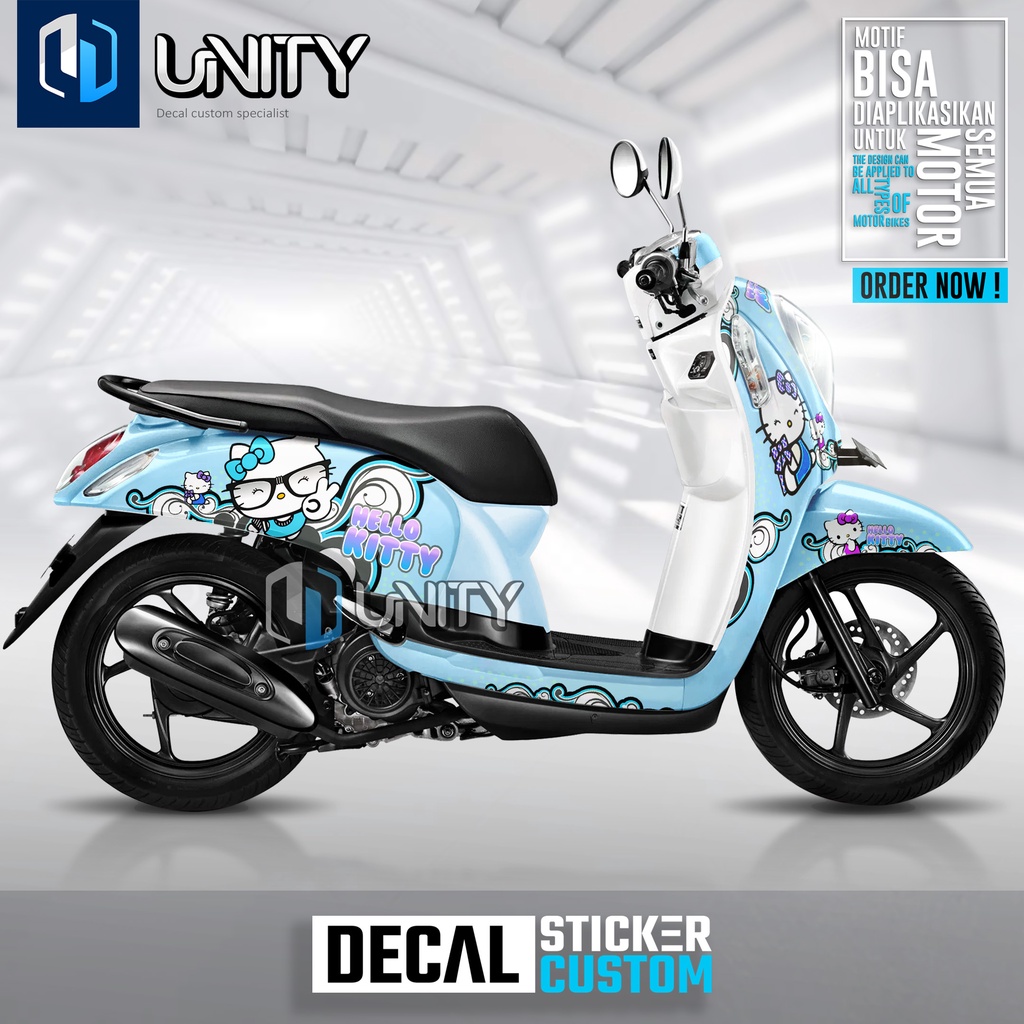Decal Scoopy full body Dekal Sticker ALL SCOOPY Hello kitty