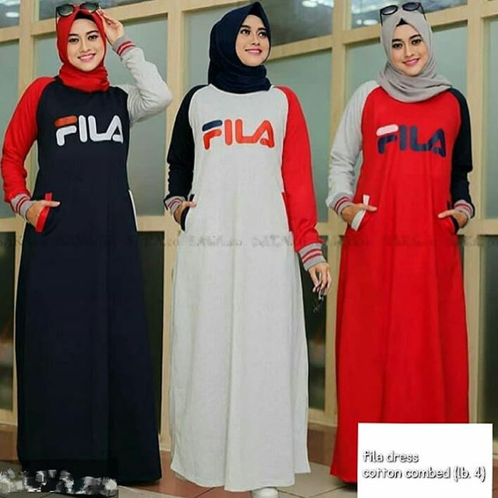 Gamis kaos sporty terbaru / Filla baju muslim wanita