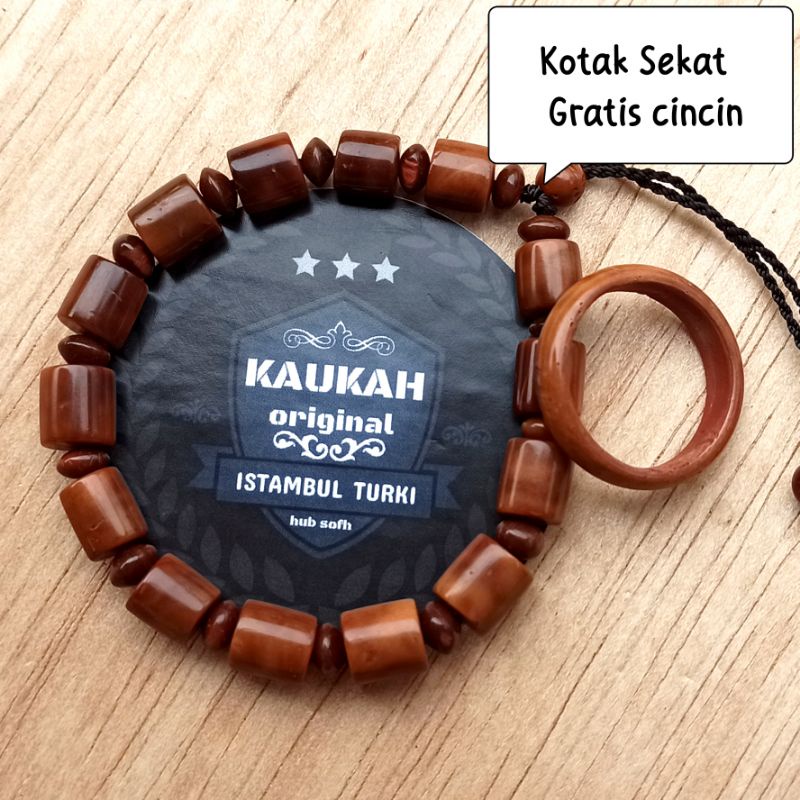 Gelang Kokkah Kotak Sekat Gratis Cincin 100% Ori