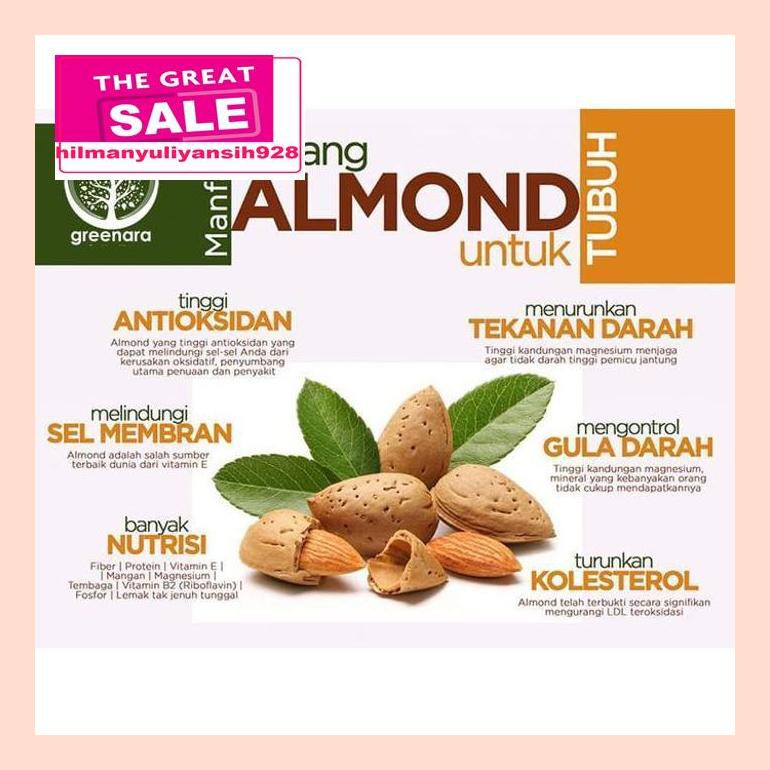 

S50Mra Almond Panggang 250 Gram Ret05Vh