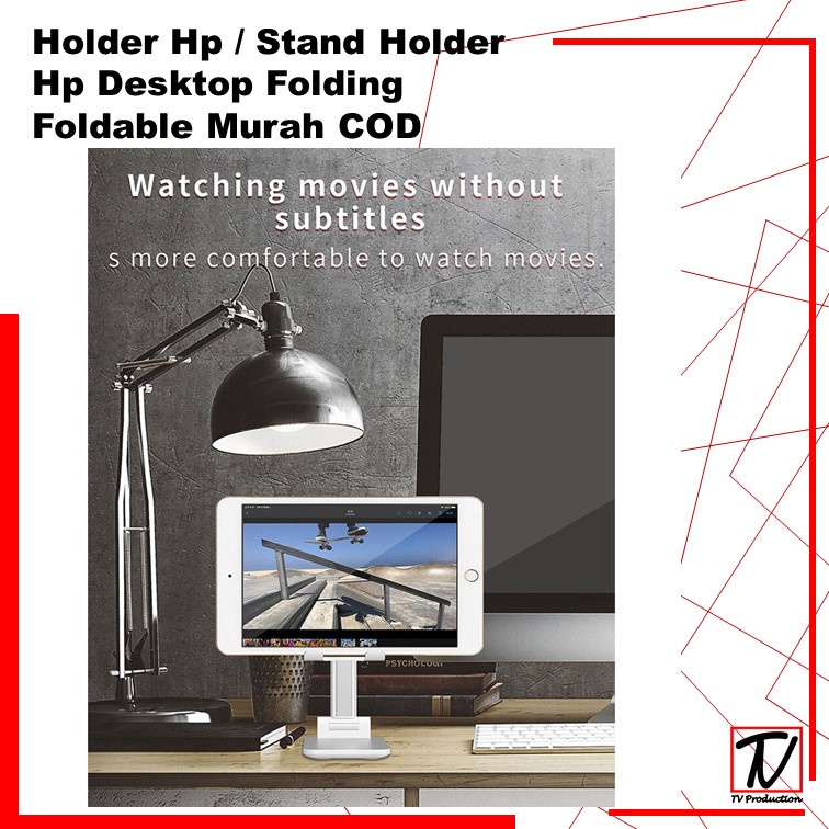 Holder Hp / Stand Holder Hp Desktop Folding Foldable Murah COD