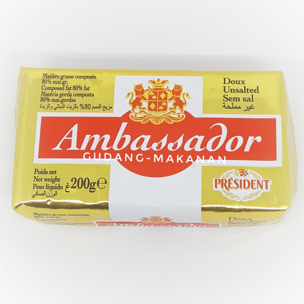 Ambassador Butter Blend Unsalted 200gr