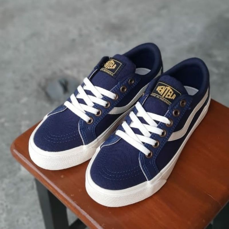 Ventela Republic Low Sepatu Original-Republic Navy Low