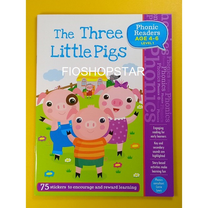 

Buku Impor Anak Sticker Phonic Readers The Three Little Pig