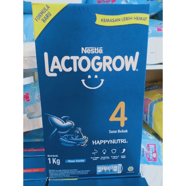 Lactogrow 3 &amp; 4 Vanila dan madu 1kg/750 gr