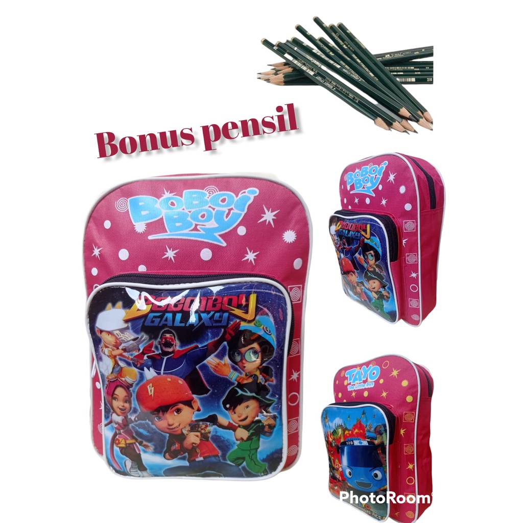 BISA COD/ BONUS PENSIL/TAS PAUD /TK KARAKTER ANAK / KADO ULANG TAHUN / TAS ANAK LAKI / TAS RANSEL