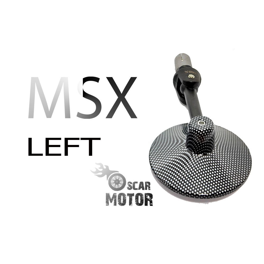 SPION JALU BULAT CARBON MSX FULL CNC REAR MIRROR HIGH END BAR NEW STYL motor