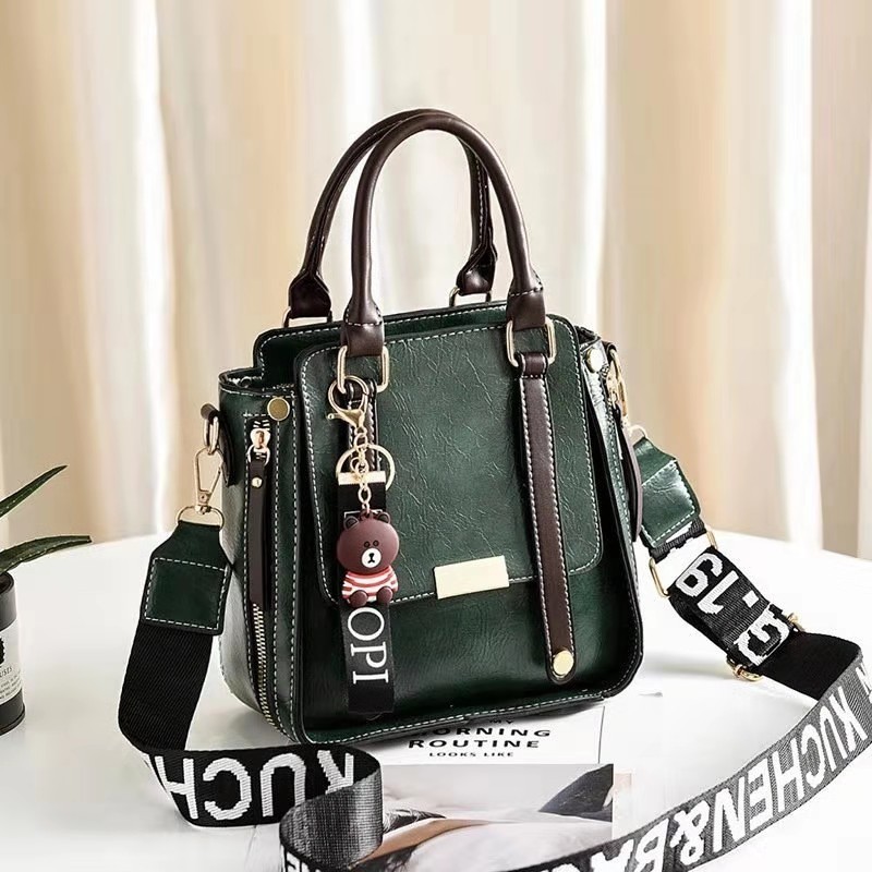 2036, TAS HANDBAG SELEMPANG WANITA FASHION BAG FASHION IMPORT KOREA MURAH BATAM TERMURAH LB - 596 reve