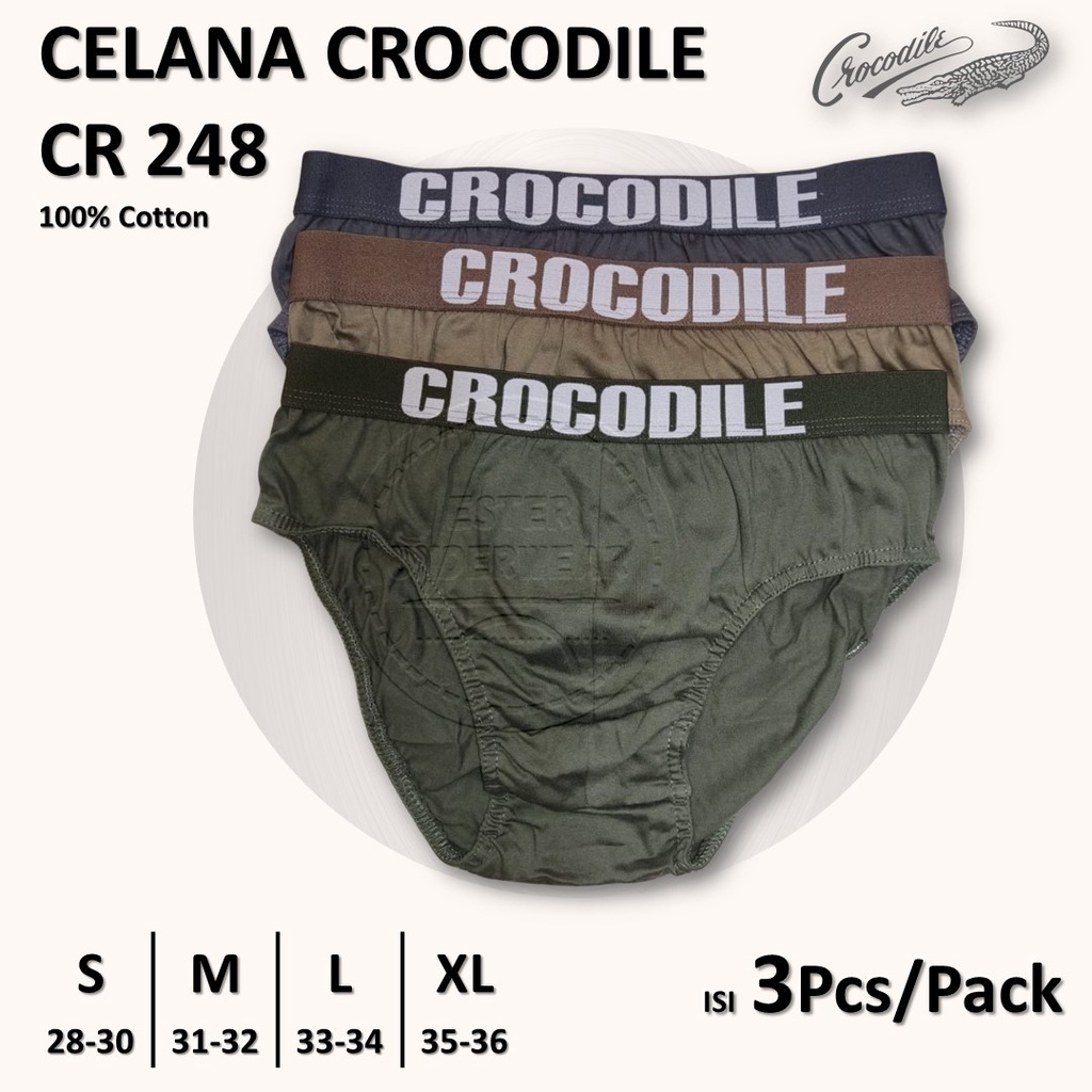 Celana Dalam Pria CROCODILE CR 248 1Pack Isi 3Pcs/pACK