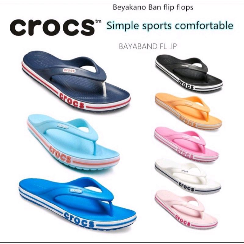 sendal crocs pria / sendal pria/ crocs baya flip