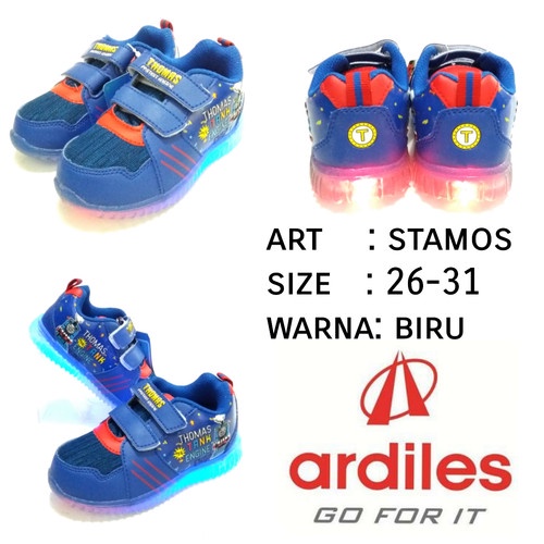 Ardiles Kids LAMPU Sepatu AVA, STAMOS, ALVERO and friends Lampu LED nyala Sepatu anak Friends ori