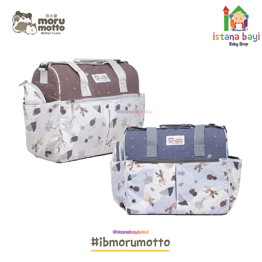 Morumotto Tas Besar + Tempat Botol Susu Bambee Series MMT7010 - tas perlengkapan bayi/Diapers Bag