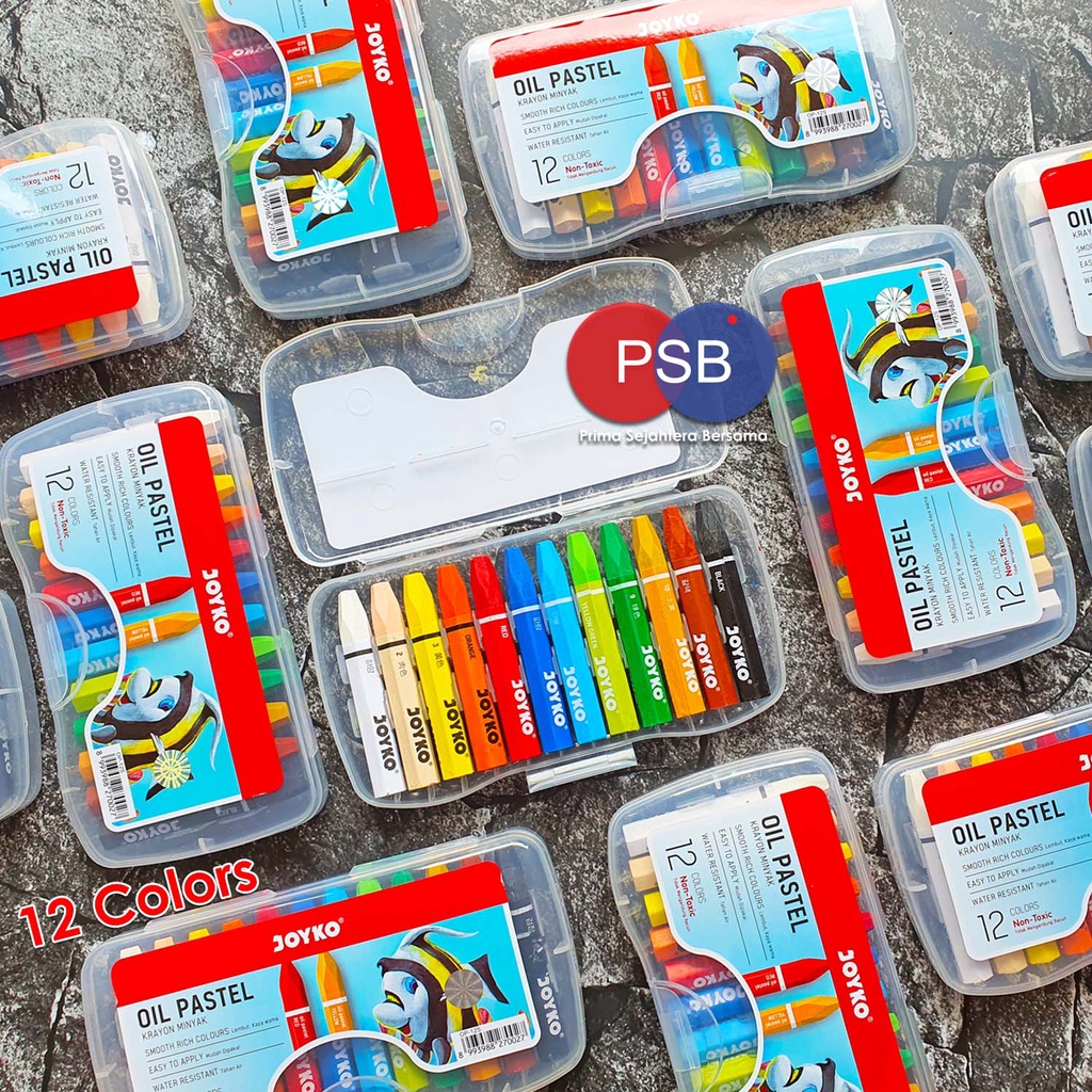

Crayon / Krayon Titi Joyko oil pastel 12 warna