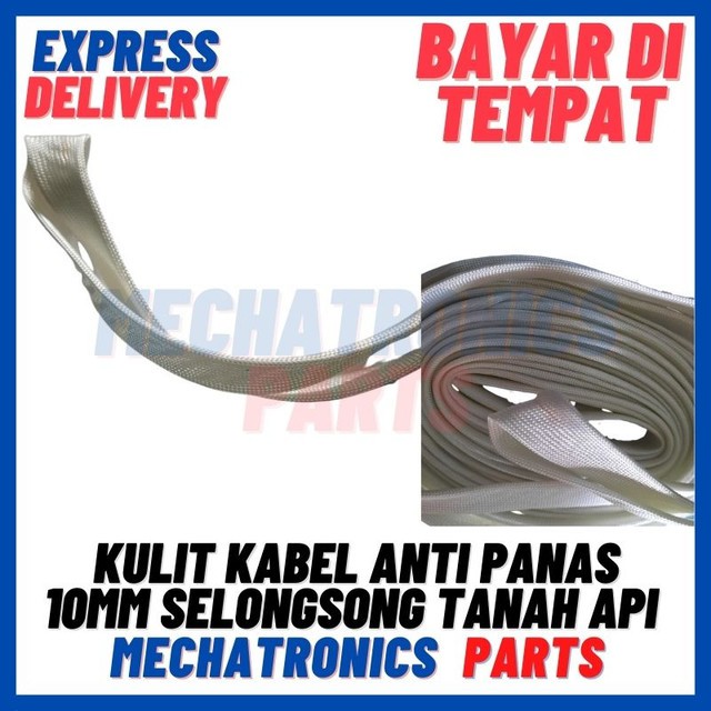 [DEV-9345] KULIT KABEL ANTI PANAS 10MM SELONGSONG TANAH API SELANG SLEEVE STRIP