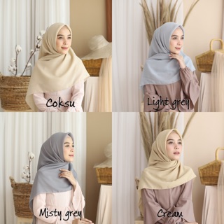  Bella  Square  warna  part 1 hijab segiempat Shopee 