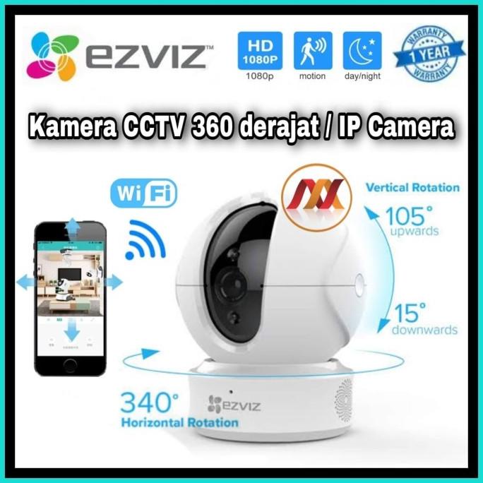 Kamera CCTV 360 EZVIZ - Wifi Night Vision Smart ip Camera C6N