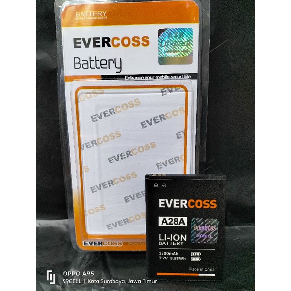 Baterai Battery Batrai Evercoss A28A