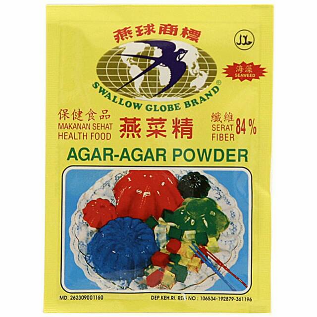 

Agar agar powder swallow globe brand /double swallow sun / cap bola dunia