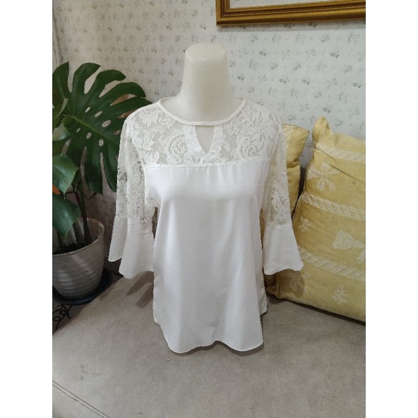 blouse wanita putih renda,baju pesta