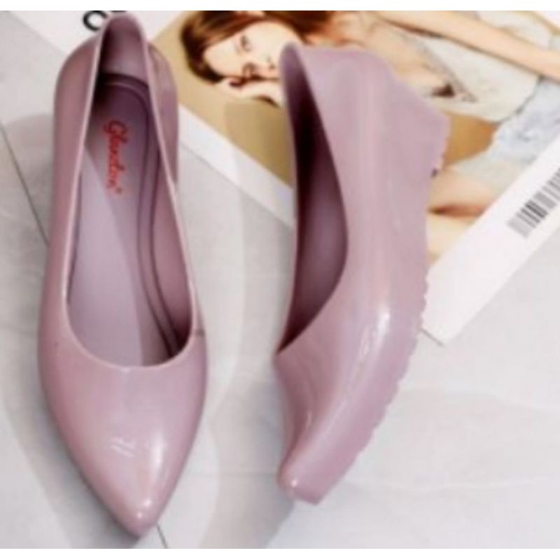 Jual Sepatu Wedges 4 Cm Glossy L550-EQ (import) Indonesia|Shopee 