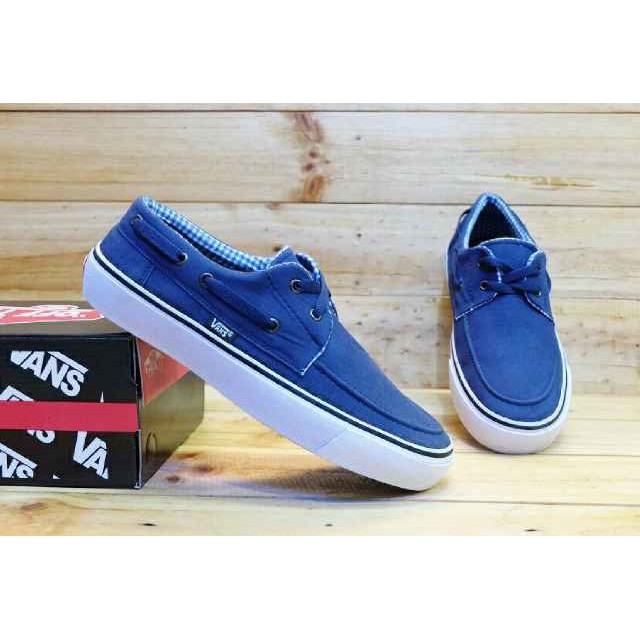 sepatu pria vans zapato original premium navy -43