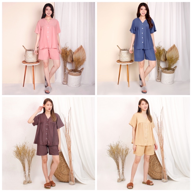 One Set Rayon Juliee / Homewear Celana Pendek