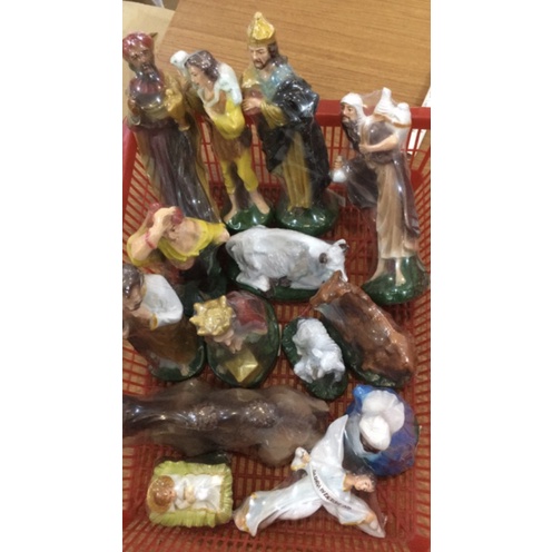 Patung Set Natal 20 cm PREMIUM / Patung Gua Natal PREMIUM QUALITY