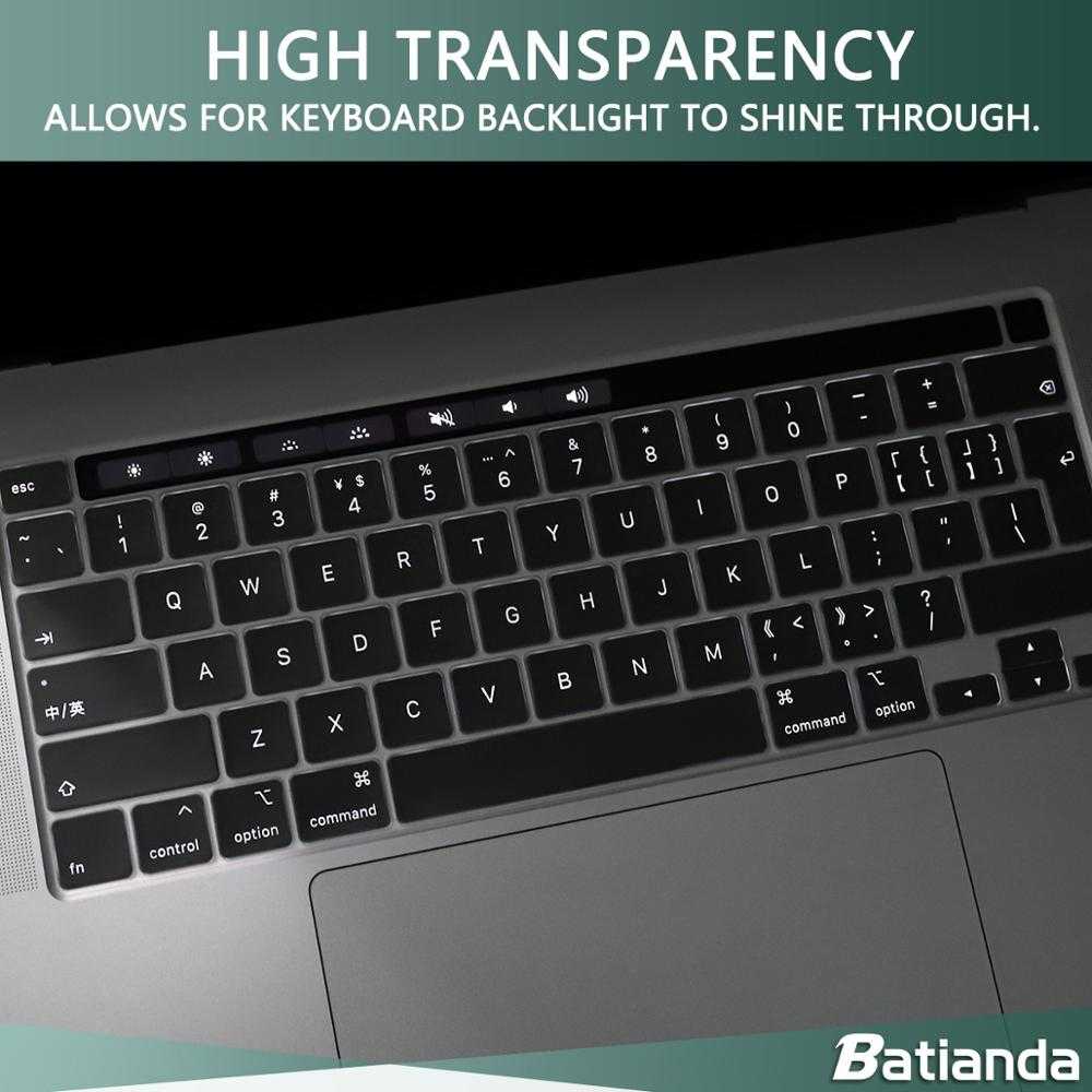 TG-BA Batianda Keyboard Cover Macbook Pro 16 2019 A2141 &amp; 13 2020 A2289