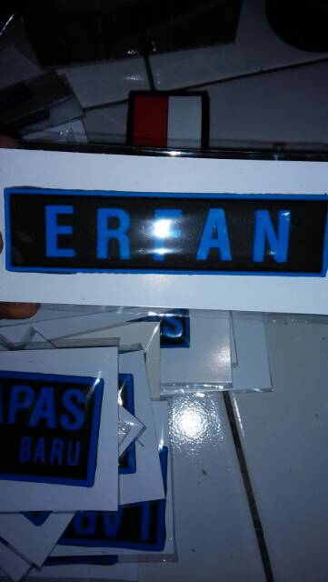 Papan Nama Patch Rubber/Karet Pesanan Khusus/Request