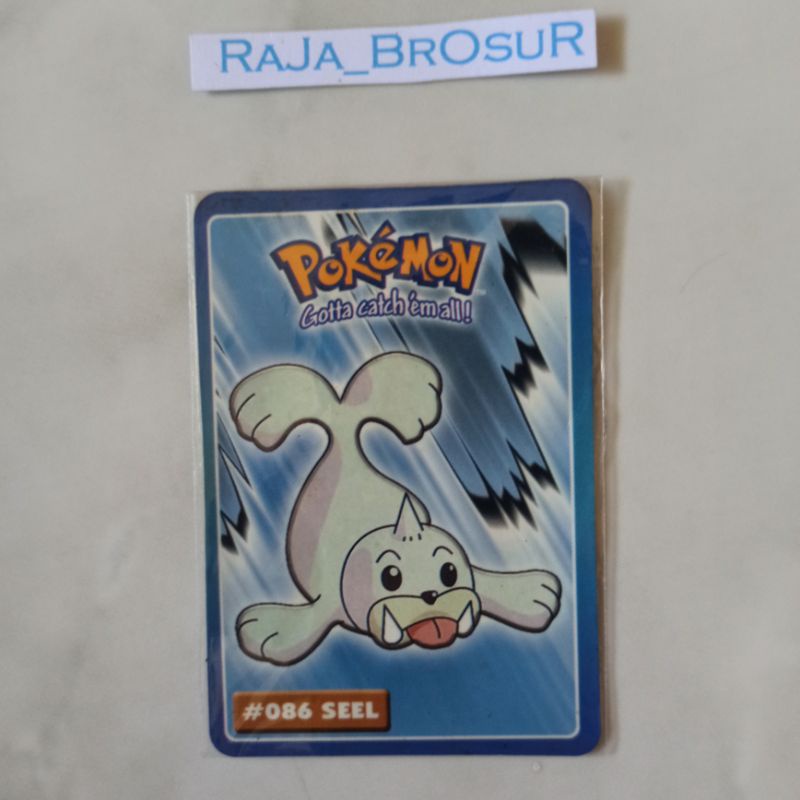 Kartu Stiker Mainan Jadul Langka Pokemon Indigo League-Kanto Region Gen1 Hadiah Cup Cup Pop CuCu Pop