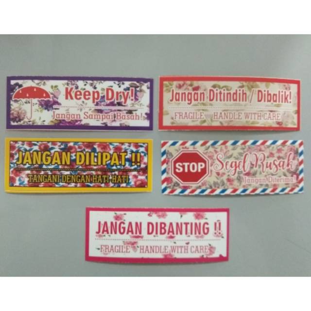 

Stiker fragile murah