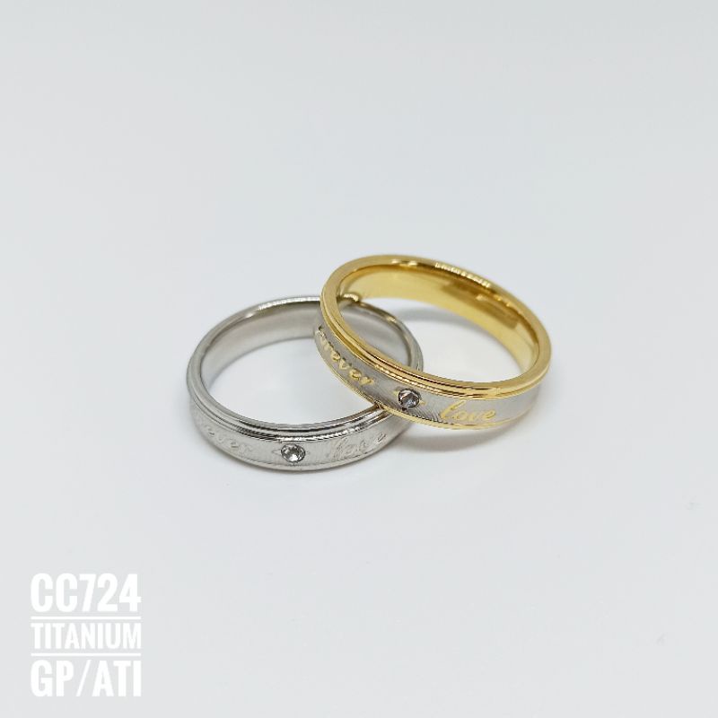 Cincin Titanium Forever Love CC724