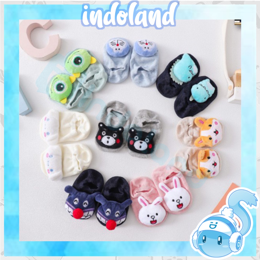 ☀ INDOLAND ☀ R306 Kaos Kaki Bayi Karakter / KaosKaki Bayi Anti Selip/ Kaos Kaki Bayi Korea Import