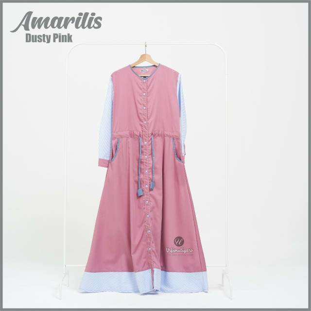 GAMIS Amarilis Dress DUSTY PINK by Urfimutiyaro TOYOBO FODU GAMIS ONLY
