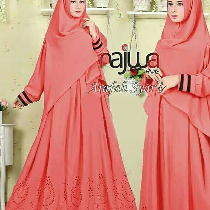 Gamis Syari Bergo Laser Najla -