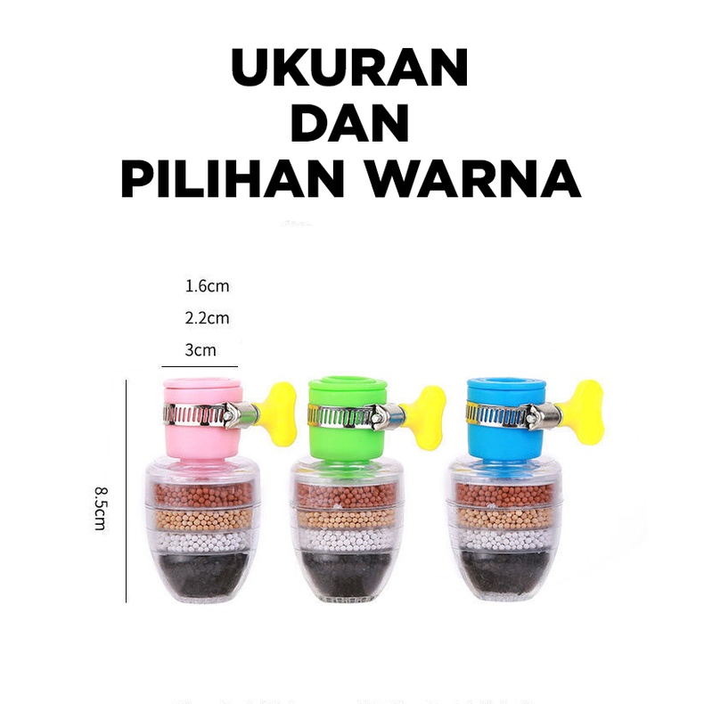 SARINGAN AIR KRAN 4 BATU SUSUN 6X PENYARING FILTER SUPER MURAH / FILTER AIR / FILTER KRAN AIR