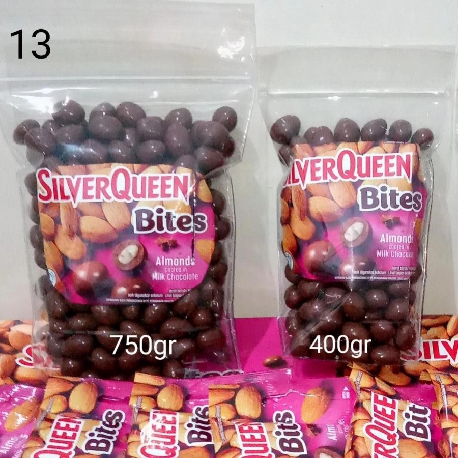 

Silverqueen Bites Almond Mede Kiloan Murah