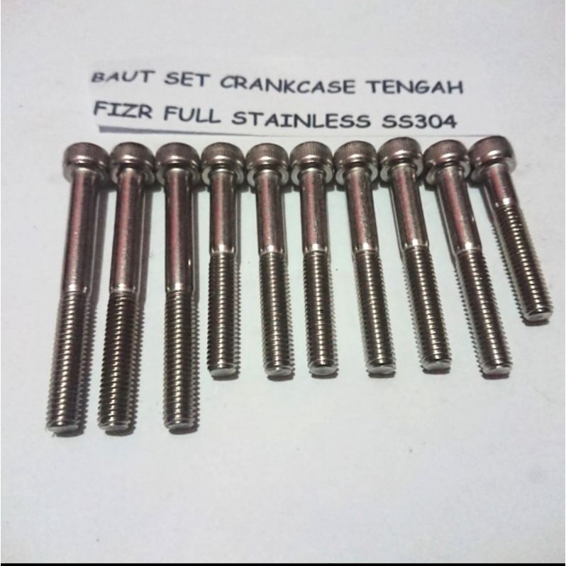 Paketan Set Mesin dan Crankcase F1zr Full Stainless