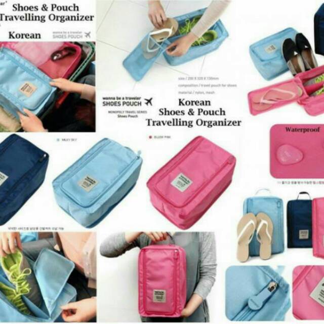 Travel bag Shoe pouch / Monopoly korean series / tas simpan sepatu