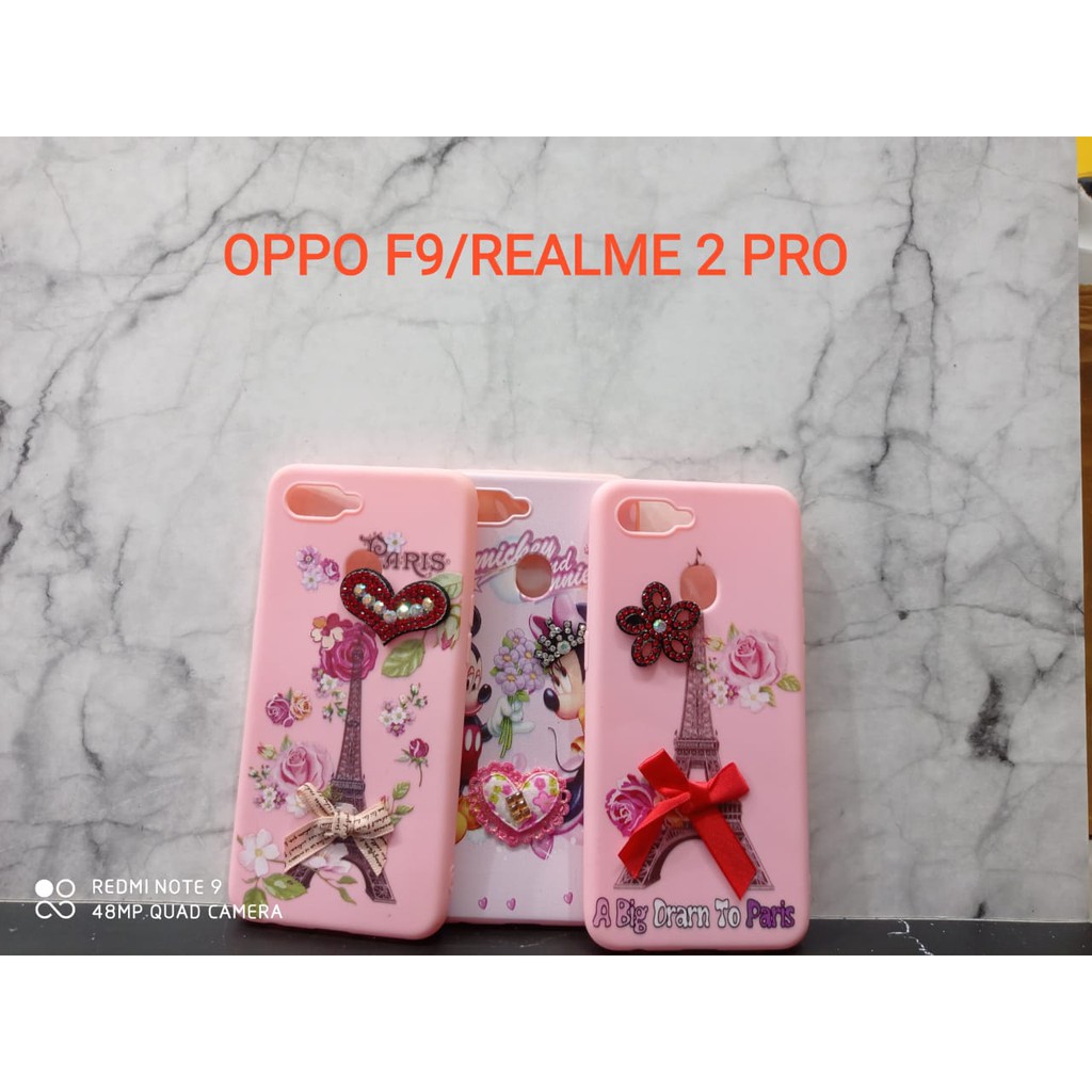SoftCase Gambar Realme 2 Pro/Oppo F9-GAMBAR MOTIF CEWEK