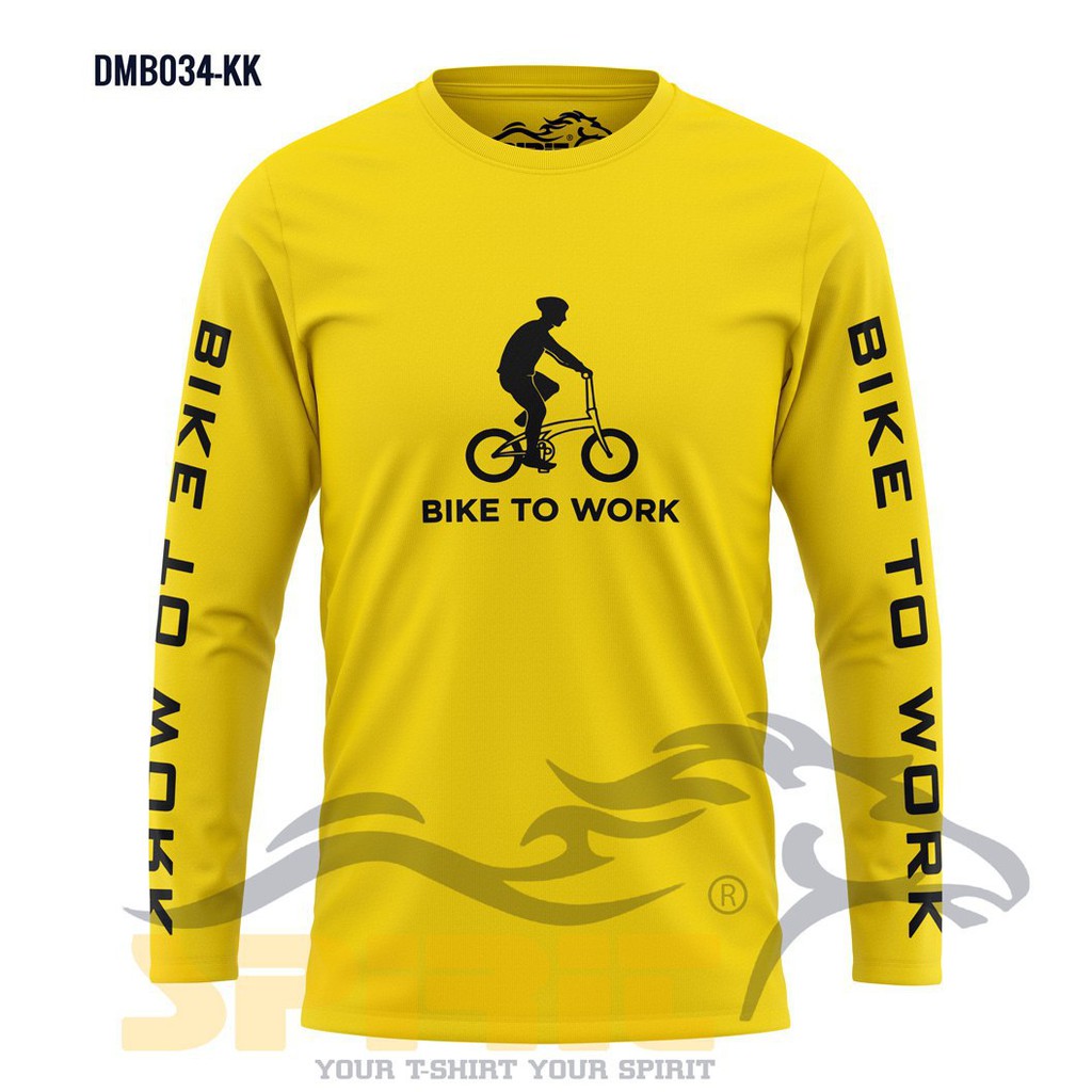 BAJU KAOS DISTRO BIKE TO WORK BAJU GOWES COD KAOS BIKE PAKAIAN SEPEDA LENGAN PANJANG