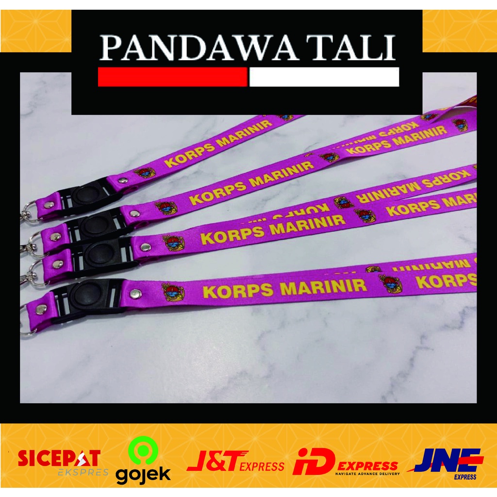 

Lanyard KORPS Marinir Pink / Lanyard Printing Custom Pandawa Tali Surabaya Ptr