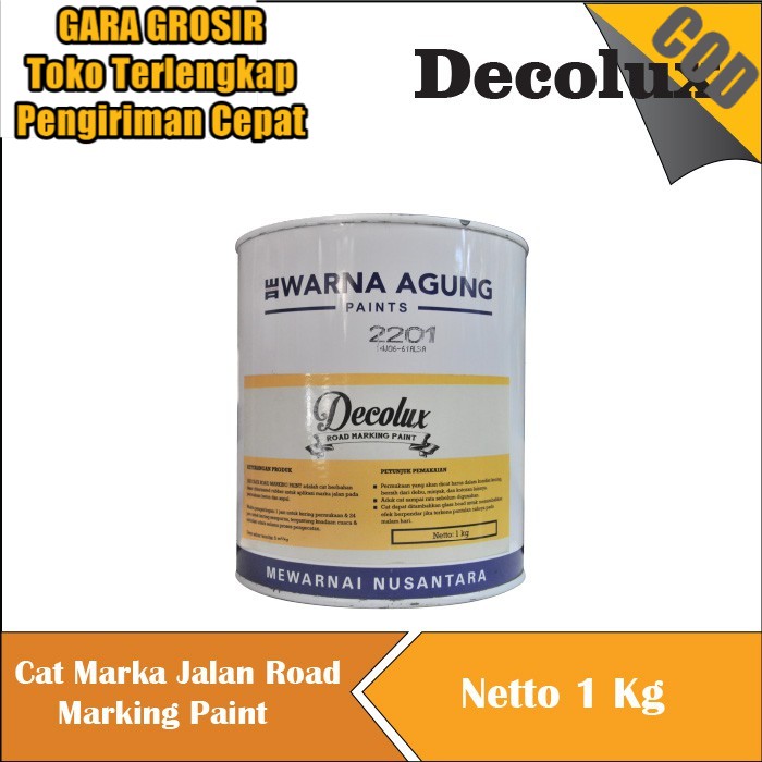 

Cat Marka Jalan Road Marking Paint Decolux kode 2201 warna hitam