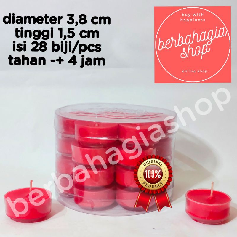 Tealight Candle Isi 28 / Lilin Tea Light / Tea Lite Candle