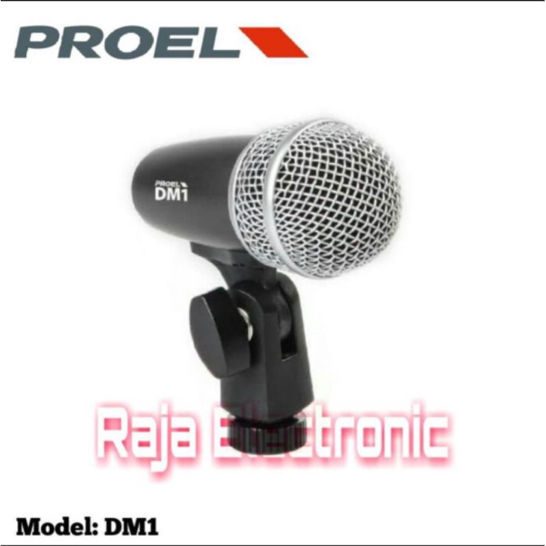 Mic Drum Instrument Proel DM1 Professional dynamic drum Garansi 1 Tahun.