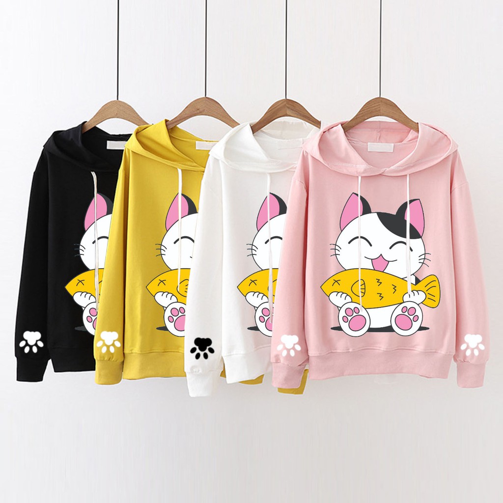 Sweater Hoodie  Murah Wanita  Sweater Hoodie  Lengan 